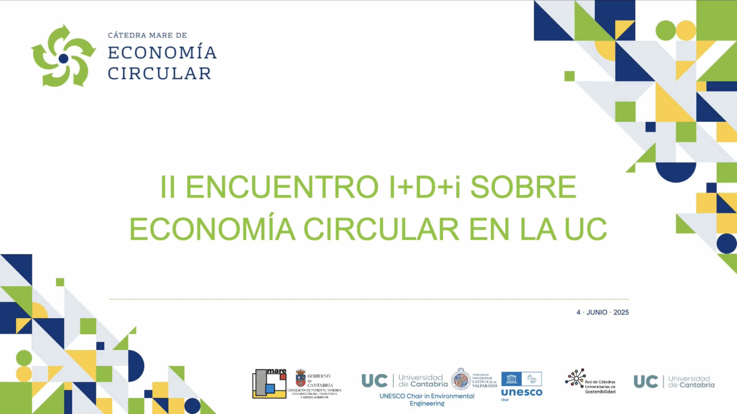 Presentación del II Encuentro sobre Economía Circular en la UC
