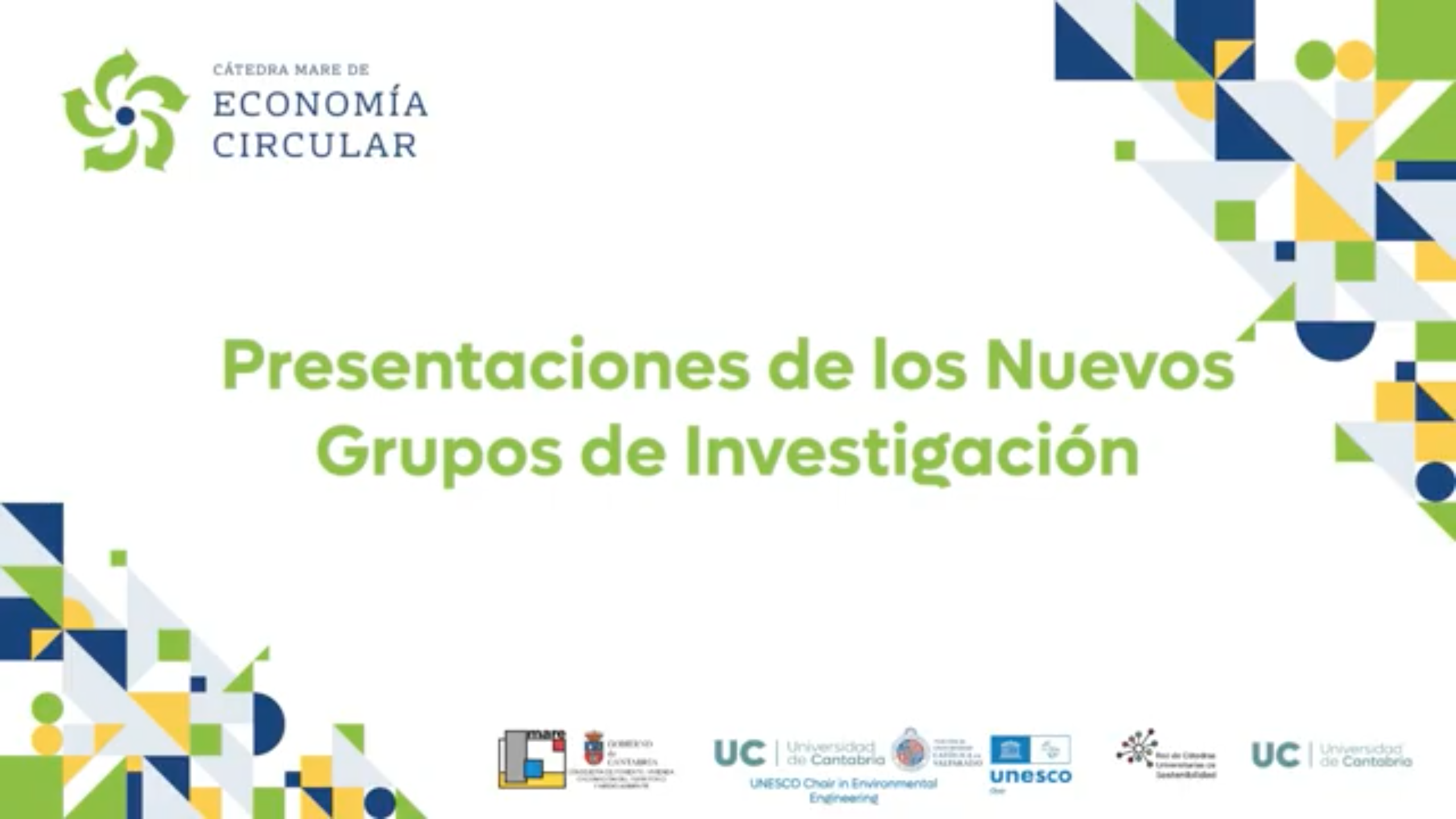 Presentación de los Grupos de Investigación